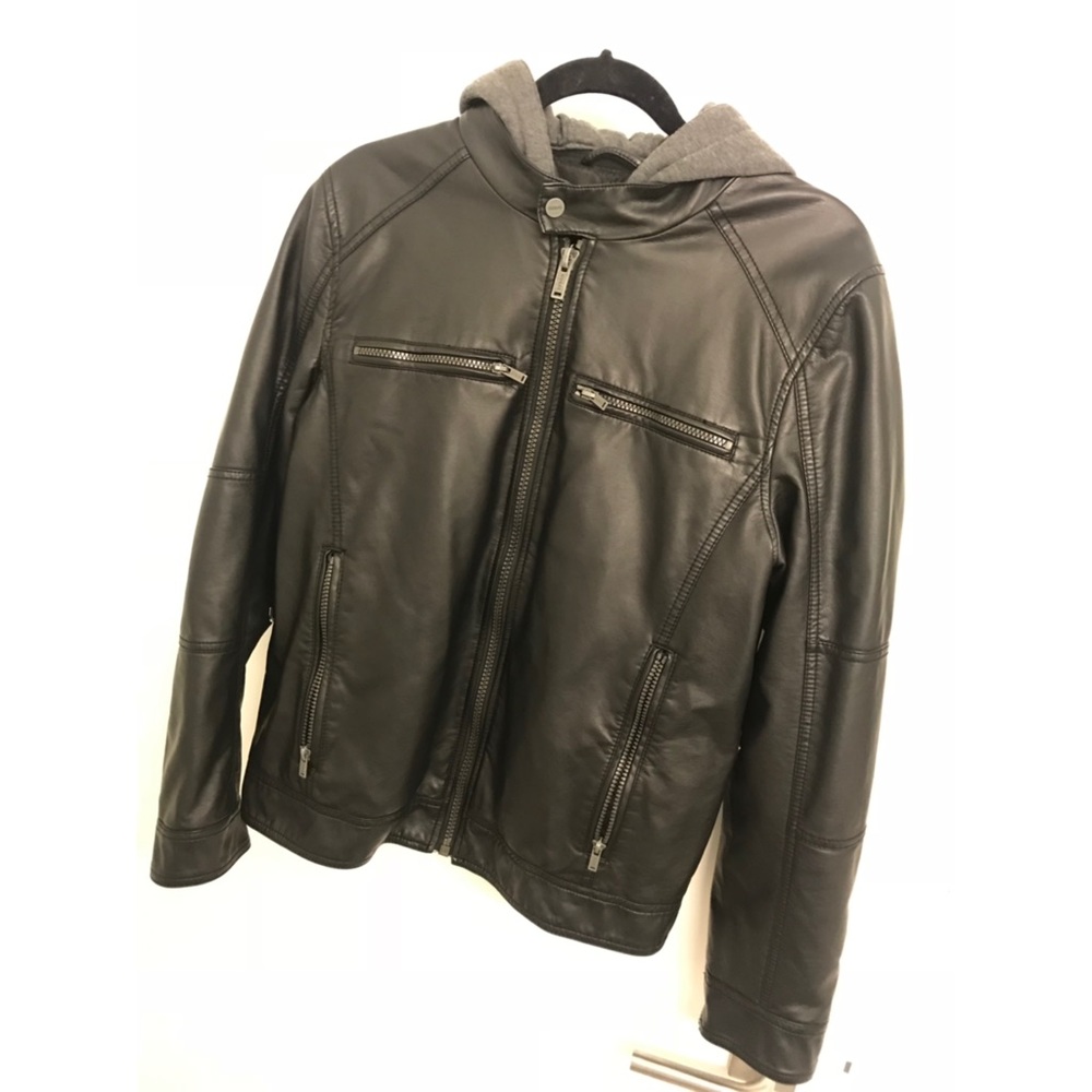 Guess leather jacket Men